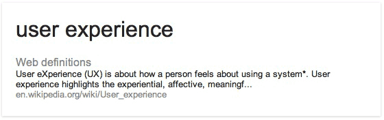 User Experience Definition