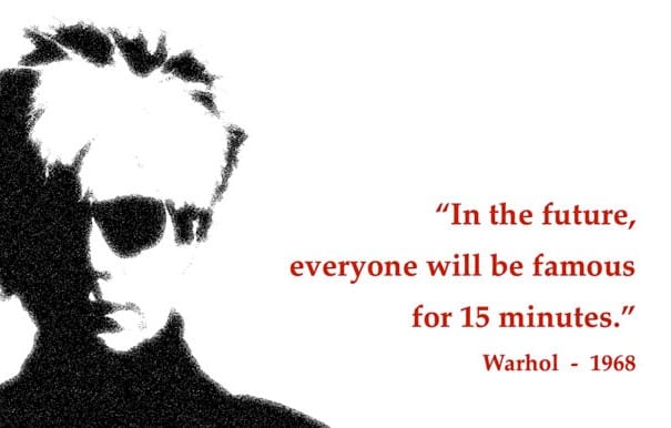 15 Minutes Of Fame How Much Website Traffic